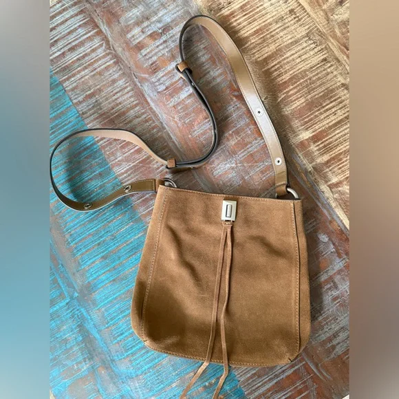 Rebecca Minkoff Darren Small Suede Shoulder Crossbody Bag - Picture 6 of 13